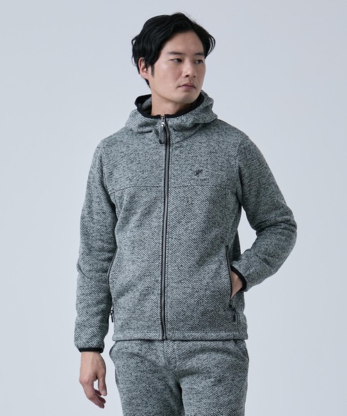B.C STOCK(ベーセーストック)の「METORO FLEEX フードブルゾン(パーカー・メンズ・ブラック/ネイビー/ライトグレー・SMALL/MEDIUM/LARGE)」の10枚目の写真