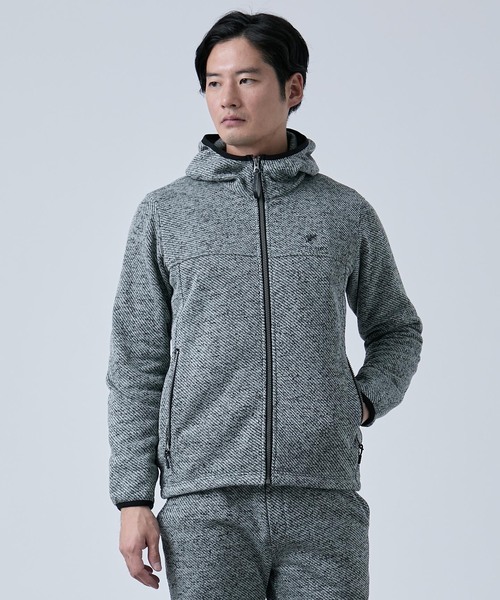 B.C STOCK(ベーセーストック)の「METORO FLEEX フードブルゾン(パーカー・メンズ・ブラック/ネイビー/ライトグレー・SMALL/MEDIUM/LARGE)」の11枚目の写真