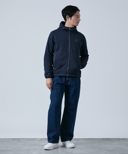 B.C STOCK(ベーセーストック)の「METORO FLEEX フードブルゾン(パーカー・メンズ・ブラック/ネイビー/ライトグレー・SMALL/MEDIUM/LARGE)」の12枚目の写真