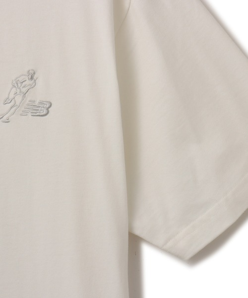 NEW BALANCE(ニューバランス)の「New Balance Shohei Signature Heavy oz SS T-Shirt / ニューバランス オオタニ ショウヘイ シグネチャーヘビーオンスショートスリーブ Tシャツ(Tシャツ/カットソー・メンズ・ライトブルー/ブラック/ホワイト・S/M/L/XL/XXL)」の5枚目の写真