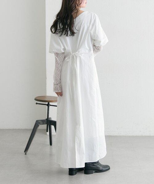 セール】【オケージョン対応◎】パフレーススリーブワンピース