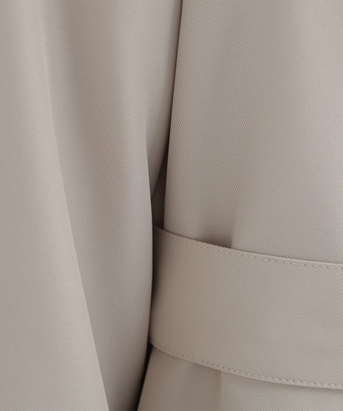 NATURAL BEAUTY BASIC(ナチュラルビューティーベーシック)の「◇ラグランフォルムカルゼコート(トレンチコート・レディース・カーキ/ベージュ/チャコールグレー・MEDIUM/P/S)」の13枚目の写真