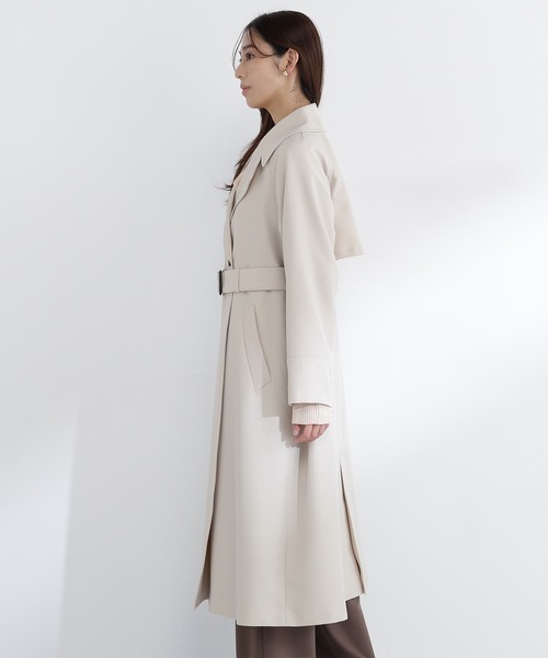 NATURAL BEAUTY BASIC(ナチュラルビューティーベーシック)の「◇ラグランフォルムカルゼコート(トレンチコート・レディース・カーキ/ベージュ/チャコールグレー・MEDIUM/P/S)」の21枚目の写真