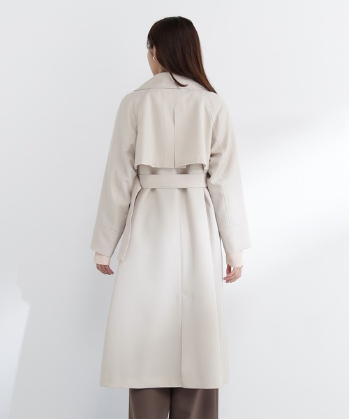 NATURAL BEAUTY BASIC(ナチュラルビューティーベーシック)の「◇ラグランフォルムカルゼコート(トレンチコート・レディース・カーキ/ベージュ/チャコールグレー・MEDIUM/P/S)」の22枚目の写真