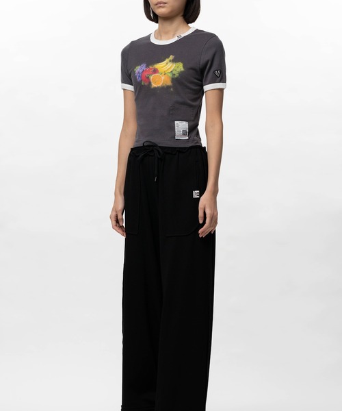 Maison MIHARA YASUHIRO(メゾンミハラヤスヒロ)の「Fruit Printed Ringer Mini T-shirt(Tシャツ/カットソー・レディース・ブラック/ホワイト/ブルー・38/36)」の11枚目の写真