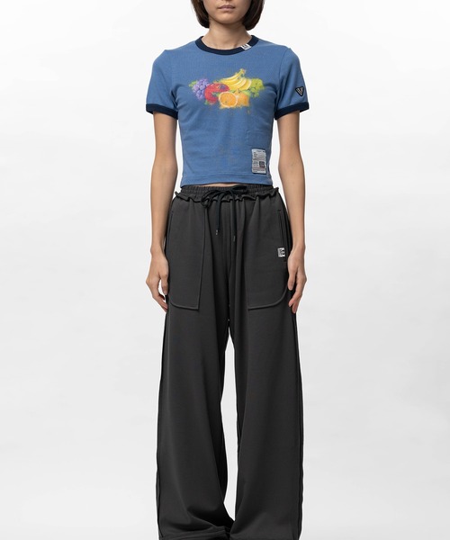 Maison MIHARA YASUHIRO(メゾンミハラヤスヒロ)の「Fruit Printed Ringer Mini T-shirt(Tシャツ/カットソー・レディース・ブラック/ホワイト/ブルー・38/36)」の14枚目の写真