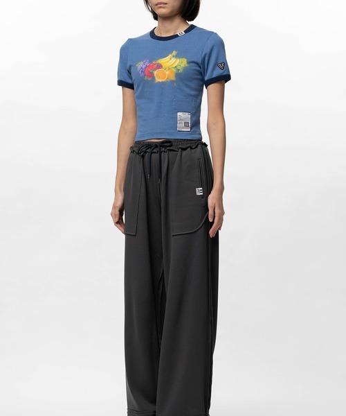 Maison MIHARA YASUHIRO(メゾンミハラヤスヒロ)の「Fruit Printed Ringer Mini T-shirt(Tシャツ/カットソー・レディース・ブラック/ホワイト/ブルー・38/36)」の16枚目の写真
