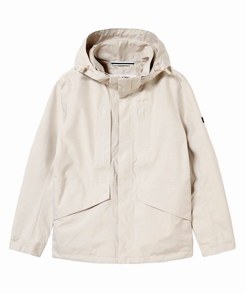 AIGLE（エーグル）の「GORE-TEX ゴアテックス 防水 防風 透湿 2レイヤー ジャケット RP / フード付け外し可（マウンテンパーカー・メンズ・ブラック/ホワイト/モスグリーン・XS/XL/S/L/M/XXL）」の2枚目の写真