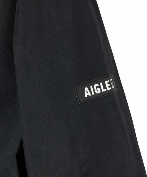 AIGLE（エーグル）の「GORE-TEX ゴアテックス 防水 防風 透湿 2レイヤー ジャケット RP / フード付け外し可（マウンテンパーカー・メンズ・ブラック/ホワイト/モスグリーン・XS/XL/S/L/M/XXL）」の4枚目の写真