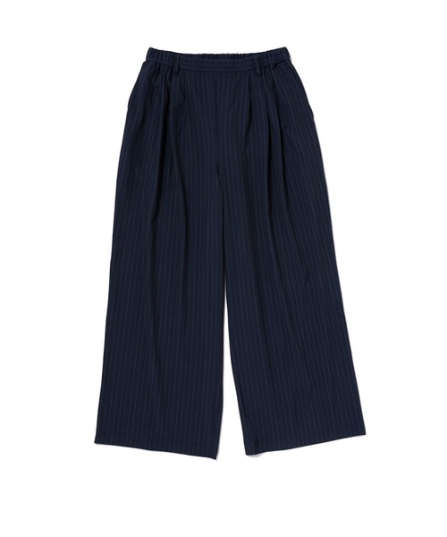 THOUSAND MILE(サウザンドマイル)の「【L's】LONG WIDE PANTS T/PU(PRINT)/ロングワイドパンツ ストライププリント(その他パンツ・レディース・グレー系その他/ブルー系その他・M/L)」の2枚目の写真