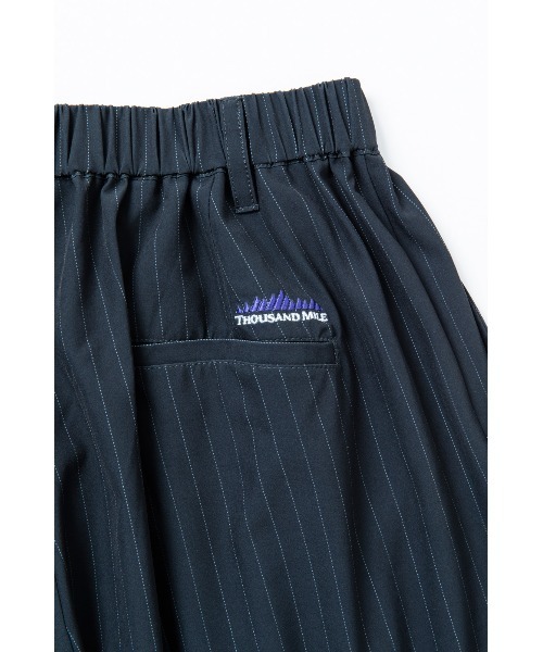 THOUSAND MILE(サウザンドマイル)の「【L's】LONG WIDE PANTS T/PU(PRINT)/ロングワイドパンツ ストライププリント(その他パンツ・レディース・グレー系その他/ブルー系その他・M/L)」の5枚目の写真