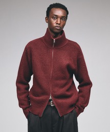 古着 シルク カシミア ダブルジップ ドライバーズニット ニット セーター 7_9_0c7b2d65-f56e-42db-9114-