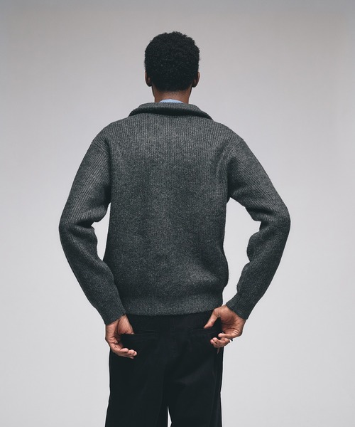 セール】Double Zip Drivers Knit / ダブルジップドライバーズニット