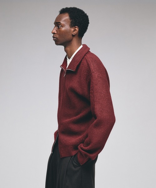 セール】Double Zip Drivers Knit / ダブルジップドライバーズニット