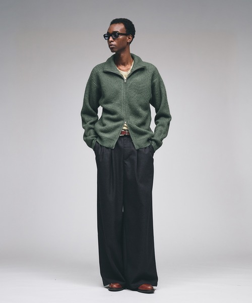 Double Zip Drivers Knit / ダブルジップドライバーズニット（ニット