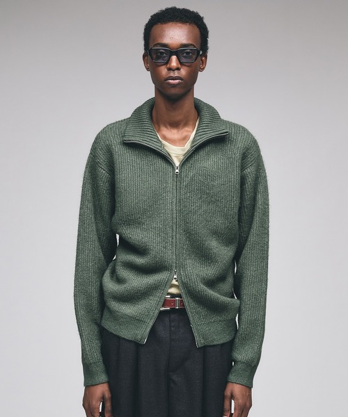 セール】Double Zip Drivers Knit / ダブルジップドライバーズニット