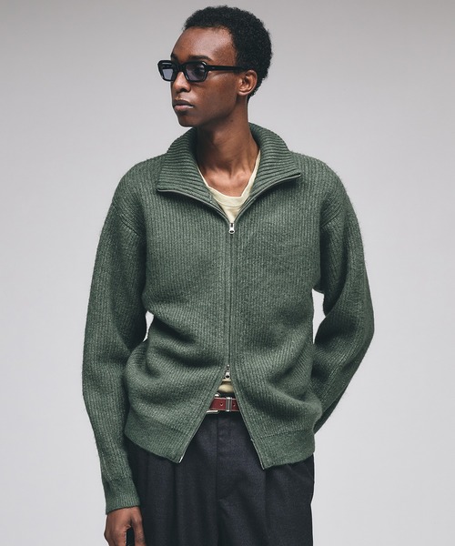 セール】Double Zip Drivers Knit / ダブルジップドライバーズニット