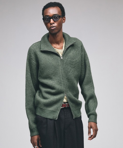 セール】Double Zip Drivers Knit / ダブルジップドライバーズニット