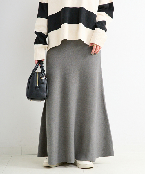 B.C STOCK（ベーセーストック）の「手洗い可 / 吸湿発熱 / ソリストヒートフレアスカート（スカート・レディース・ブラック/ベージュ/チャコールグレー・FREE）」の13枚目の写真