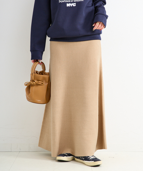 B.C STOCK（ベーセーストック）の「手洗い可 / 吸湿発熱 / ソリストヒートフレアスカート（スカート・レディース・ブラック/ベージュ/チャコールグレー・FREE）」の19枚目の写真