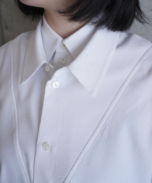 G.V.G.V.（ジーヴィージーヴィー）の「DOUBLE COLLAR SHIRT（シャツ/ブラウス・レディース・ブルー/ホワイト・ONE SIZE）」の7枚目の写真