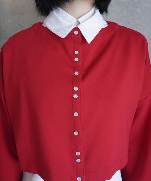 G.V.G.V.（ジーヴィージーヴィー）の「DOUBLE COLLAR SHIRT（シャツ/ブラウス・レディース・ブルー/ホワイト・ONE SIZE）」の12枚目の写真