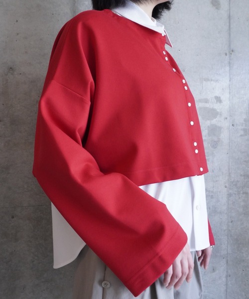 G.V.G.V.（ジーヴィージーヴィー）の「DOUBLE COLLAR SHIRT（シャツ/ブラウス・レディース・ブルー/ホワイト・ONE SIZE）」の14枚目の写真