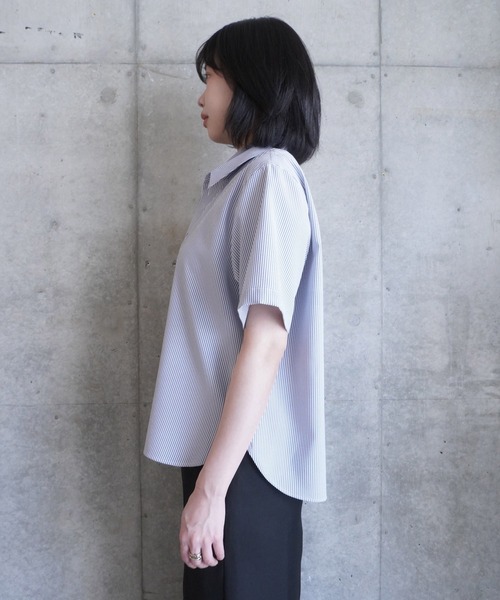 G.V.G.V.（ジーヴィージーヴィー）の「DOUBLE COLLAR SHIRT（シャツ/ブラウス・レディース・ブルー/ホワイト・ONE SIZE）」の18枚目の写真
