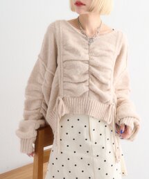 w closet | 【5色展開】ドロストシャギーニット(ニット/セーター)