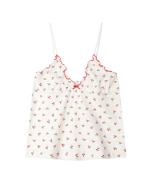 W) CHERRY STRING TOP IVORY