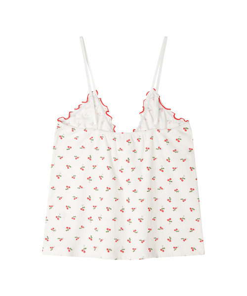 SUNDAY FRUIT MARKET(サンデーフルーツマーケット)の「W) CHERRY STRING TOP IVORY(Tシャツ/カットソー・レディース・その他・ONE SIZE)」の2枚目の写真