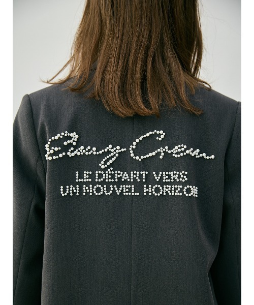 EIMY ISTOIRE(エイミーイストワール)の「EIMYパールロゴテーラードジャケット(テーラードジャケット・レディース・チャコールグレー/オフホワイト・F)」の17枚目の写真