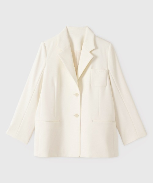 EIMY ISTOIRE(エイミーイストワール)の「EIMYパールロゴテーラードジャケット(テーラードジャケット・レディース・チャコールグレー/オフホワイト・F)」の21枚目の写真