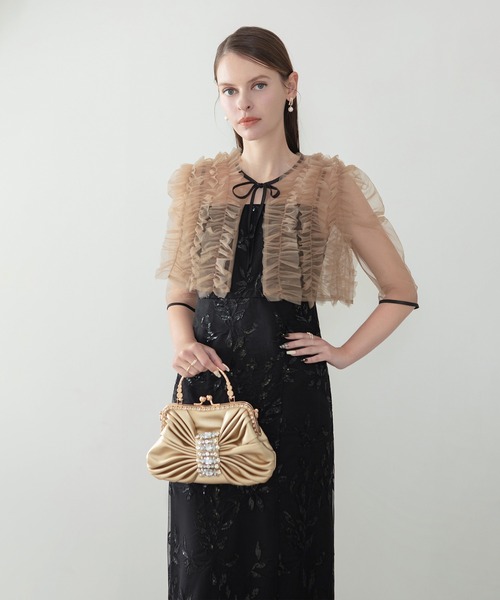 Leja（レジャ）の「【LEJA】チュールフリルボレロフラワースパンコール