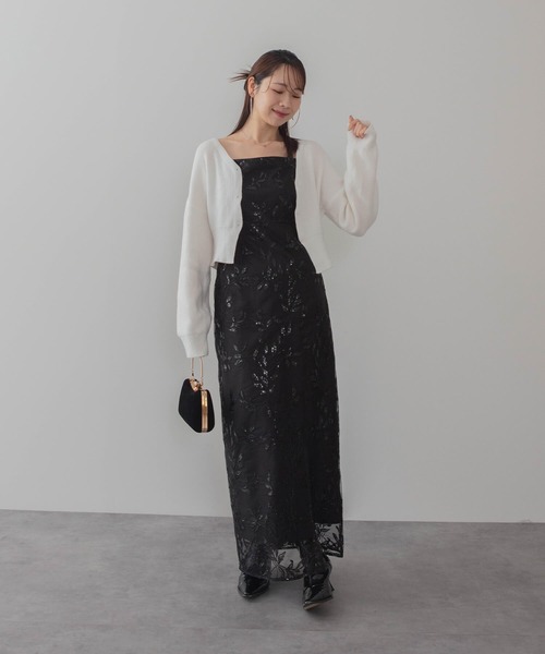 セール】【LEJA】チュールフリルボレロフラワースパンコールIライン