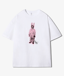 FANSHOW（ファンショー）の「IM A RABBIT SHORT SLEEVE - WHITE（Tシャツ/カットソー）」