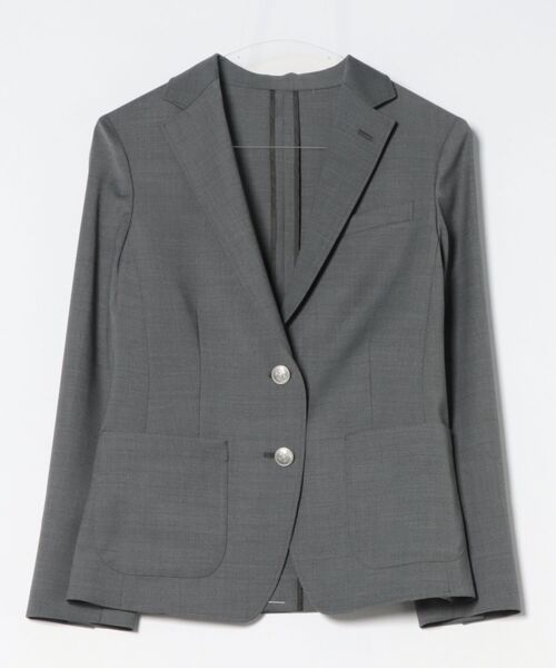 NEWYORKER（ニューヨーカー）の「【ウォッシャブル】ウールオックス シングルブレザー（テーラードジャケット・レディース・グレー系その他/ネイビー・11号/9号）」の2枚目の写真