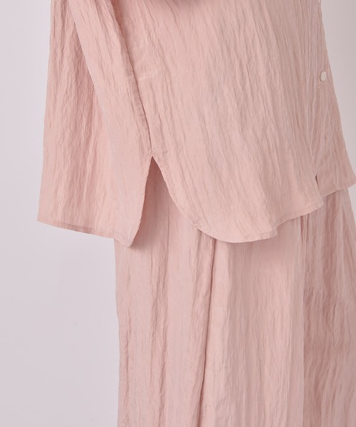 AKTE（アクテ）の「オーバークリンクルシャツ（シャツ/ブラウス・レディース・ホワイト/ペールイエロー/ベビーピンク・FREE）」の13枚目の写真