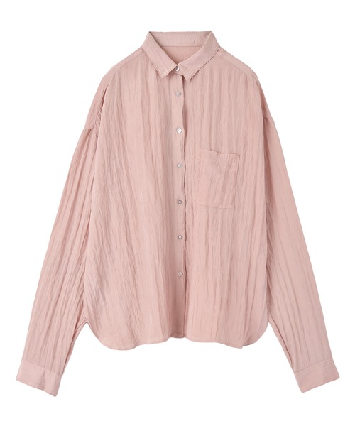 AKTE（アクテ）の「オーバークリンクルシャツ（シャツ/ブラウス・レディース・ホワイト/ペールイエロー/ベビーピンク・FREE）」の16枚目の写真