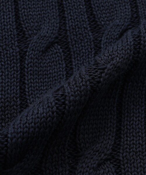 MACKINTOSH PHILOSOPHY（ﾏｯｷﾝﾄｯｼｭ ﾌｨﾛｿﾌｨｰ）の「【Ranton（ラントン）】チルデンニット（ニット/セーター・レディース・グリーン系その他/ダークネイビー・38）」の9枚目の写真