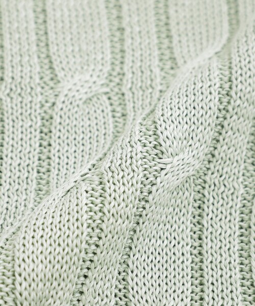 MACKINTOSH PHILOSOPHY（ﾏｯｷﾝﾄｯｼｭ ﾌｨﾛｿﾌｨｰ）の「【Ranton（ラントン）】チルデンニット（ニット/セーター・レディース・グリーン系その他/ダークネイビー・38）」の10枚目の写真