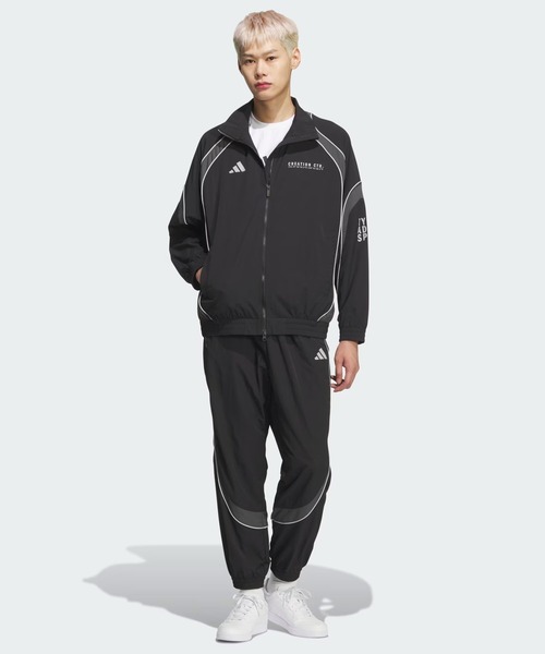 adidas(アディダス)の「adidas/アディダス ロングパンツ トラックパンツ ジャージ BRAND LOVE ルーズフィット ライトウーブン フルレングス エラスティックカフ パンツ P4286(その他パンツ・メンズ・ブラック/ベージュ・M/L/XL/2XL/3XL)」の5枚目の写真