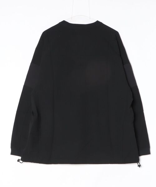 WHITE MOUNTAINEERING（ホワイトマウンテニアリング）の「【White Mountaineering/ホワイトマウンテニアリング】別注 STRETCHED HYBRID　L/S TOPS（Tシャツ/カットソー・メンズ・ブラック・3）」の2枚目の写真