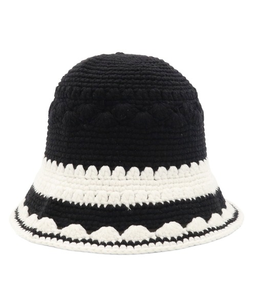 NEW ERA(ニューエラ)の「ニューエラ ニットクロッシェ 模様編み(ハット・メンズ・グレー/ブラック/ホワイト・FREE)」の10枚目の写真