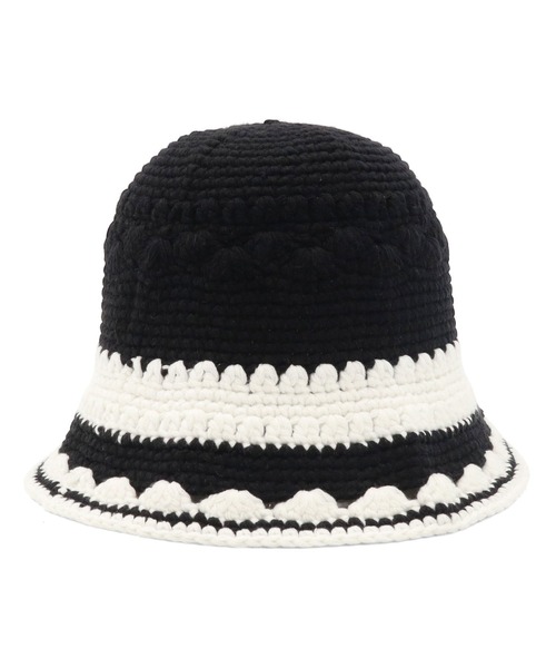 NEW ERA(ニューエラ)の「ニューエラ ニットクロッシェ 模様編み(ハット・メンズ・グレー/ブラック/ホワイト・FREE)」の11枚目の写真