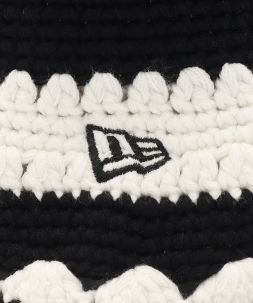 NEW ERA(ニューエラ)の「ニューエラ ニットクロッシェ 模様編み(ハット・メンズ・グレー/ブラック/ホワイト・FREE)」の13枚目の写真