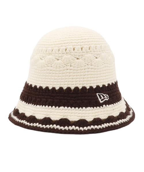 NEW ERA(ニューエラ)の「ニューエラ ニットクロッシェ 模様編み(ハット・メンズ・グレー/ブラック/ホワイト・FREE)」の4枚目の写真