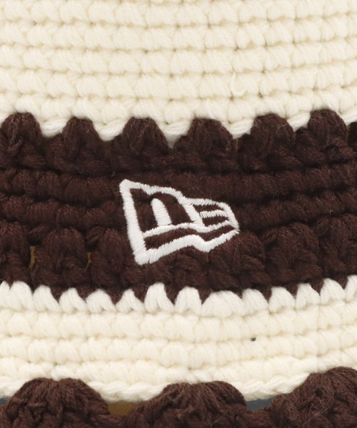 NEW ERA(ニューエラ)の「ニューエラ ニットクロッシェ 模様編み(ハット・メンズ・グレー/ブラック/ホワイト・FREE)」の8枚目の写真