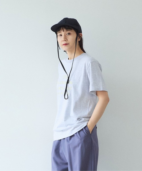 yuni（ユニ　）の「PHILODENDRON embroidely Tshirt（Tシャツ/カットソー・レディース・グレー/ホワイト・FREE）」の10枚目の写真