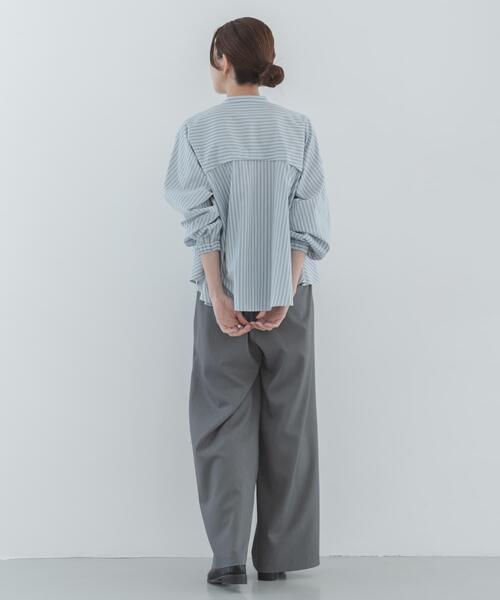 URBAN RESEARCH Sonny Label（アーバンリサーチサニーレーベル）の「ダブルタックワイドイージーパンツ（その他パンツ・レディース・グレー/ブラック・38/36）」の9枚目の写真